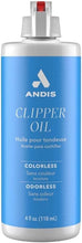 Load image into Gallery viewer, Andis Blade Oil for Grooming Clipper Specially Formulated to Clean and Lubricate The Blade, Extends Blade Life Use Regularly for Maximum Clipper Power and Longer Blade Life – 118 ml
