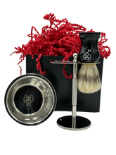 Load image into Gallery viewer, Men Straight Razor Set with Disposable Blades Beard Lineup Shapeup Classic Shavette 100 Blades Replacement Brush Shave Stand and Shave bowl and Soap