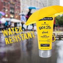 Load image into Gallery viewer, Got2B Schwarzkopf Glued Spiking Glue Hair Gel, Water Resistant, Strong Hold for Up to 72 Hours 6oz