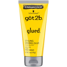 Load image into Gallery viewer, Got2B Schwarzkopf Glued Spiking Glue Hair Gel, Water Resistant, Strong Hold for Up to 72 Hours 6oz