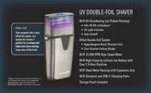 Cargar imagen en el visor de la galería, BaBylissPRO UVFOIL Matte Black UV Double-Foil Shaver | FXLFS2MB