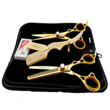 Load image into Gallery viewer, Professional Hair Styling GOLD Shears Cutting Scissors Salon Barber 6" TIJERAS - Liberty Beauty Supply
