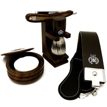 Load image into Gallery viewer, WOOD CUT THROAT 6PC men's straight razor shaving kit luxury gift set - Liberty Beauty Supply