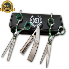 Load image into Gallery viewer, Professional Hair Cutting Japanese Scissors Thinning Barber Shears Set 5.5" USA - Liberty Beauty Supply