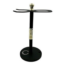Load image into Gallery viewer, Mens Classic Straight Razor Wet Shave Gift Set with Drip Stand Full Matte Black - Liberty Beauty Supply