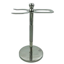 Cargar imagen en el visor de la galería, Men Shaving Drip Stand with Badger Brush and Bowl for Soap Straight Razor Zeva - Liberty Beauty Supply