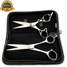 Load image into Gallery viewer, Professional Salon Hair Cutting Thinning Scissors Barber Shears Hairdressing Set - Liberty Beauty Supply