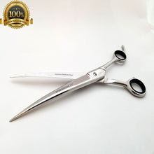 Load image into Gallery viewer, Hair Cutting Pet Dog Grooming Scissors Cutting Curved Thinning Shears 2PC Set - Liberty Beauty Supply