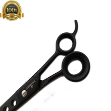 Load image into Gallery viewer, Professional Barber Black Cutting+Thinning Shears 8" Hair Cutting Salon Scissors - Liberty Beauty Supply