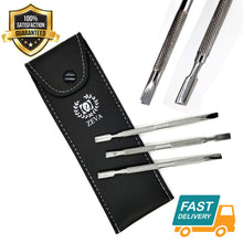 Load image into Gallery viewer, 4 PCS Cuticle Pusher Nail Art Nail Care Steel Nail Art Manicure Pedicure - Liberty Beauty Supply