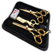 Load image into Gallery viewer, Professional Hair Styling GOLD Shears Cutting Scissors Salon Barber 6" TIJERAS - Liberty Beauty Supply