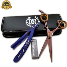 Load image into Gallery viewer, Professional Salon Hair Cutting Thinning Scissors Barber Shears Hairdressing Set - Liberty Beauty Supply