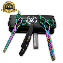 Load image into Gallery viewer, Salon Hair Shaper Razor Blade with Handle for Custom Shaping Shears Kit TIJERAS - Liberty Beauty Supply