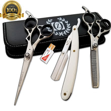 Load image into Gallery viewer, Professional Barber Hair Cutting Thinning Scissors Shears Set Hairdressing Salon - Liberty Beauty Supply