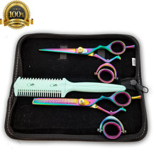Load image into Gallery viewer, New Hairdressing Pro Salon Hair Scissors Thinning Hair Cutting Scissors 6 " Set - Liberty Beauty Supply