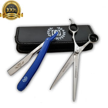 Load image into Gallery viewer, Salon Barber Hairdressing Hair Cutting Tooth Scissor 8" Thinning Scissors Shears - Liberty Beauty Supply