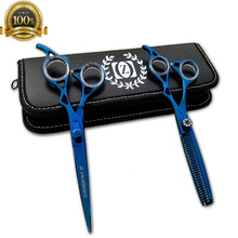 Cargar imagen en el visor de la galería, Haircutting Shears 6" Sharp Hair Scissors Barber Shears Titanium Razor TIJERAS - Liberty Beauty Supply