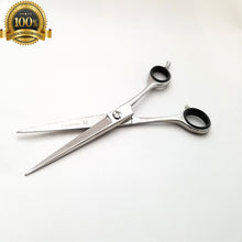 Load image into Gallery viewer, 10" Hair Cutting Pet Grooming Scissors Cutting Curved Thinning Shears Set Safety - Liberty Beauty Supply