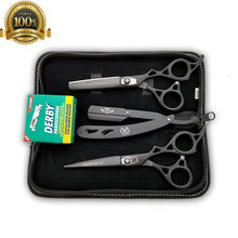 Load image into Gallery viewer, Professional Barber Hair Cutting Thinning Scissors Shears Set Hairdressing Salon - Liberty Beauty Supply