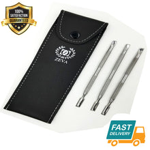 Load image into Gallery viewer, 4 PCS Cuticle Pusher Nail Art Nail Care Steel Nail Art Manicure Pedicure - Liberty Beauty Supply