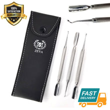 Load image into Gallery viewer, 4 Piece Professional Cuticle Pusher Trimmer Cutter Nipper Remover for Manicure - Liberty Beauty Supply