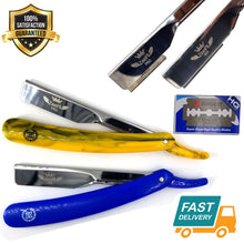 Load image into Gallery viewer, 2 Piece New Salon Barber Shaving Close Shave Razor Exposed Blade Free Shipping - Liberty Beauty Supply