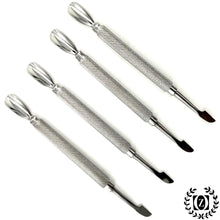 Cargar imagen en el visor de la galería, SET of 4 Pedicure Manicure Set. Nail Cuticle Spoon Pusher Remover Care Tool Salon Accessories Steel - Liberty Beauty Supply
