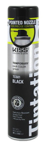 KISS Tintation Temporary Hair Color Spray 2.82 oz (TCS01) Jet Black