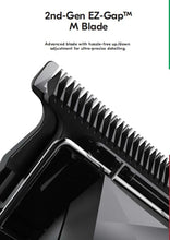 이미지를 갤러리 뷰어에 로드 , JRL Diamante Clipper &amp; Trimmer Set DI2025B – Brushless Motor, Fade Blade, Smart Clip Technology, Reset IQ Charge, 8200 RPM, 4-Hour Run Time for Barbers &amp; Stylists (Black)