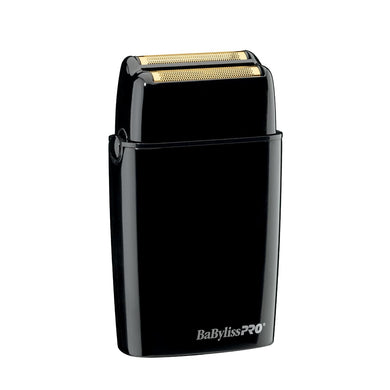 BaBylissPRO FOILFX02 Professional Metal Double Foil Shaver Black | Hypoallergenic Cordless Electric Razor for Barbers & Travel | Black Ultimate Close Shave for Head, Beard, & Neck