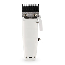 Cargar imagen en el visor de la galería, STYLECRAFT Saber 2 WHITE Professional Cordless Brushless Motor Hair Clipper Full metal body, EON brushless motor, Up to 7200 RPM, DLC Echo blade, Taper brackets, Zero-gap, USB-C, Up to 2.5-hr runtime