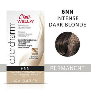 6NN - DARK BLONDE WELLA Color Charm Permanent Liquid Hair Color for Gray Coverage