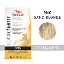 Cargar imagen en el visor de la galería, 9NG -SAND BLONDE WELLA Color Charm Permanent Liquid Hair Color for Gray Coverage