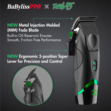 Cargar imagen en el visor de la galería, BaBylissPRO x Tomb45 Dual-Speed Wireless Charging Hair Clipper | Black Titanium Fade Blade | Pro Barber Tool