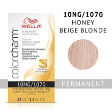 Cargar imagen en el visor de la galería, 10NG / 1070 HONEY BEIGE BLONDE WELLA Color Charm Permanent Liquid Hair Color for Gray Coverage