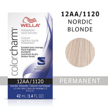 Load image into Gallery viewer, 12AA / 1120 NORDIC BLONDE WELLA Color Charm Permanent Liquid Hair Color for Gray Coverage