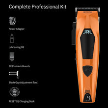 Cargar imagen en el visor de la galería, JRL Diamante 2025C Professional Hair Clipper, Quiet Low Vibration Cordless Barber Fading Clipper, 8200 RPM Brushless Motor, Dual Speed Control, LED Display, 3500 mAh Battery, Orange