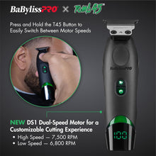 Cargar imagen en el visor de la galería, BaBylissPRO x Tomb45 FXT45T: Professional Wireless-Charging Hair Trimmer for Barbers | Deep-Tooth MIM T-Blade | Dual-Speed DS1 Motor | Cordless Precision Line-Ups