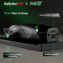 Cargar imagen en el visor de la galería, BaBylissPRO x Tomb45 Dual-Speed Wireless Charging Hair Clipper | Black Titanium Fade Blade | Pro Barber Tool