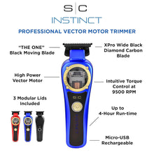 Load image into Gallery viewer, Stylecraft Instinct Professional Vector Motor Cordless Hair Clipper &amp; Trimmer with Intuitive Torque Control Holiday Gift Bundle