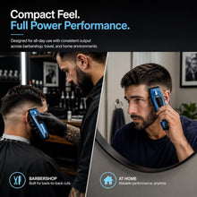 Load image into Gallery viewer, JRL Diamante 2025CY RED Professional Hair Clipper, Quiet Low Vibration Cordless Barber Fading Clipper, 8200 RPM Brushless Motor, Dual Speed Control, LED Display, 3500 mAh Battery