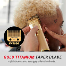 Cargar imagen en el visor de la galería, Ultimate Gold FX Master Barber Kit | BaBylissPRO Clipper &amp; Trimmer Set, Pro Shears, Shaver, &amp; Deluxe Case for Men