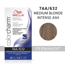 Load image into Gallery viewer, 7AA / 632 -MED ASH BLONDE WELLA Color Charm Permanent Liquid Hair Color for Gray Coverage