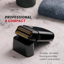 Load image into Gallery viewer, BaBylissPRO FOILFX02 Professional Metal Double Foil Shaver Black | Hypoallergenic Cordless Electric Razor for Barbers &amp; Travel | Black Ultimate Close Shave for Head, Beard, &amp; Neck