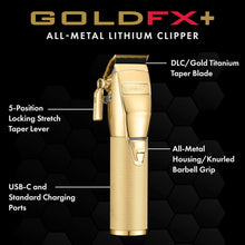 Cargar imagen en el visor de la galería, Ultimate Gold FX Master Barber Kit | BaBylissPRO Clipper &amp; Trimmer Set, Pro Shears, Shaver, &amp; Deluxe Case for Men