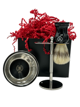 Load image into Gallery viewer, Shaving Men&#39;s Gift Kit 6 Piece Set | DE Safety razor &amp; Badger Brush +10 Blade