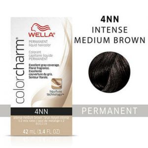 4NN - MED BROWN WELLA Color Charm Permanent Liquid Hair Color for Gray Coverage