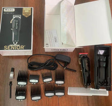 Load image into Gallery viewer, Wahl Professional - 5-Star Series Cordless Senior #8504-400 - 70 Minute Run Time - Includes Weighted Cordless Clipper Charging Stand #3801 - for Professional Barbers and Stylists