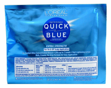 Loreal QUICK BLUE POWDER BLEACH PACKS 1/DL 1 OZ (1 Count)