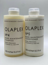 Cargar imagen en el visor de la galería, Olaplex No 4 and No.5 Shampoo and Conditioner Set - Duo 8.5 oz 100% Authentic